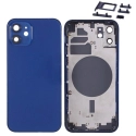 CHASSNU-IP12BLEU - Châssis sans nappe pour iPhone 12 coloris bleu