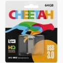 CHEETAH-USB64G - Clé USB 64Go CHEETAH métal ultra fine coloris gris USB 3.0