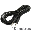 CORDON-MM35-10M - Cordon audio Stéréo Jack 3,5mm mâle-mâle 10 mètres