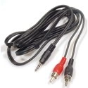 CORDONRCA5M-XA297 - Cable jack audio RCA pour relier votre mobile à votre système Hi-Fi 5m XA297