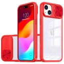 COVCAM-IP13ROUGE - Coque avec protection caméra coulisante pour iPhone 13 coloris rouge