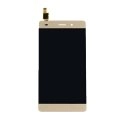 FACEAV-P8LITEGOLD - Face avant gold complète origine Huawei pour Ascend P8-Lite Vitre LCD et Surface tactile