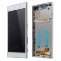 FACEAV-XPZ5BLANC - Ecran complet Xperia Z5 assemblé sur châssis blanc Vitre tactile et LCD