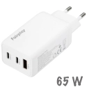 FAIRPLAY-GAN165W3USB - Chargeur secteur de FairPlay 2 x USB-C et 1 x USB puissance 65W technologie GaN