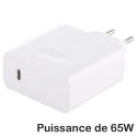 HUAWEI-CH65W - Chargeur secteur USB-C 65W charge ultra rapide Type-C de huawei 