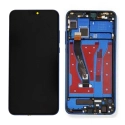 LCDCHASSIS-HONOR8XBLEU - Ecran complet assemblé sur chassis Honor 8X Vitre tactile + LCD coloris bleu