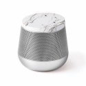 LEXONMIAMIOR - Enceinte bluetooth Lexon Miami en métal et aspect marbre blanc