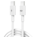 MBX-2USBCBLANC - Câble iPhone / iPad / Android  2 x USB-C longueur 1 mètre / Charge rapide