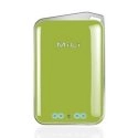 MILICRYSTALPLUSVERT - Batterie externe Mili Crystal Plus de 2600 mAh coloris vert glossy