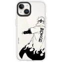 RHINO-CLEARIP15PLUSSHIPPU - Coque RhinoShield iPhone 15 PLUS série Crystal Clear Naruto Shippuden Sketch Yondaime