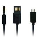 SCC10013-MICROUSB - Câble USB Swiss Charger Reverso SCC10013 prise Micro USB Noir