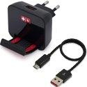 SCH20012-MICRO1A - Chargeur secteur avec socle intégré prise micro-USB gamme Swiss Charger SCH20012