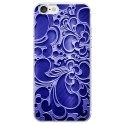 TPU0IPHONE7ARABESQUEBLEU - Coque souple pour Apple iPhone 7 avec impression Motifs arabesque bleu