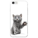 TPU0IPHONE7CHATYEUXBLEU - Coque souple pour Apple iPhone 7 avec impression Motifs chat yeux bleus