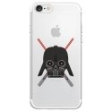 TPU0IPHONE7DARKVA - Coque souple pour Apple iPhone 7 avec impression Motifs Dark et sabres lasers