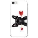 TPU0IPHONE7DOGVALENTIN - Coque souple pour Apple iPhone 7 avec impression Motifs bulldog valentin