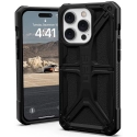 UAG-IP14PRO-MONANOIR - Coque UAG iPhone 14 Pro série Monarch 5 couches antichoc et alliage métal et cuir