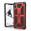 UAG-IPHXSMAXMONAROUGE - Coque UAG iPhone Xs Max série Monarch 5 couches antichoc et alliage métal rouge