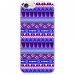 TPU0IPHONE7AZTEQUEBLEUVIO - Coque souple pour Apple iPhone 7 avec impression Motifs aztèque bleu et violet