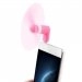 VENTIL-USBC-ROSE - Mini ventilateur rose pour smartphone prise USB-C